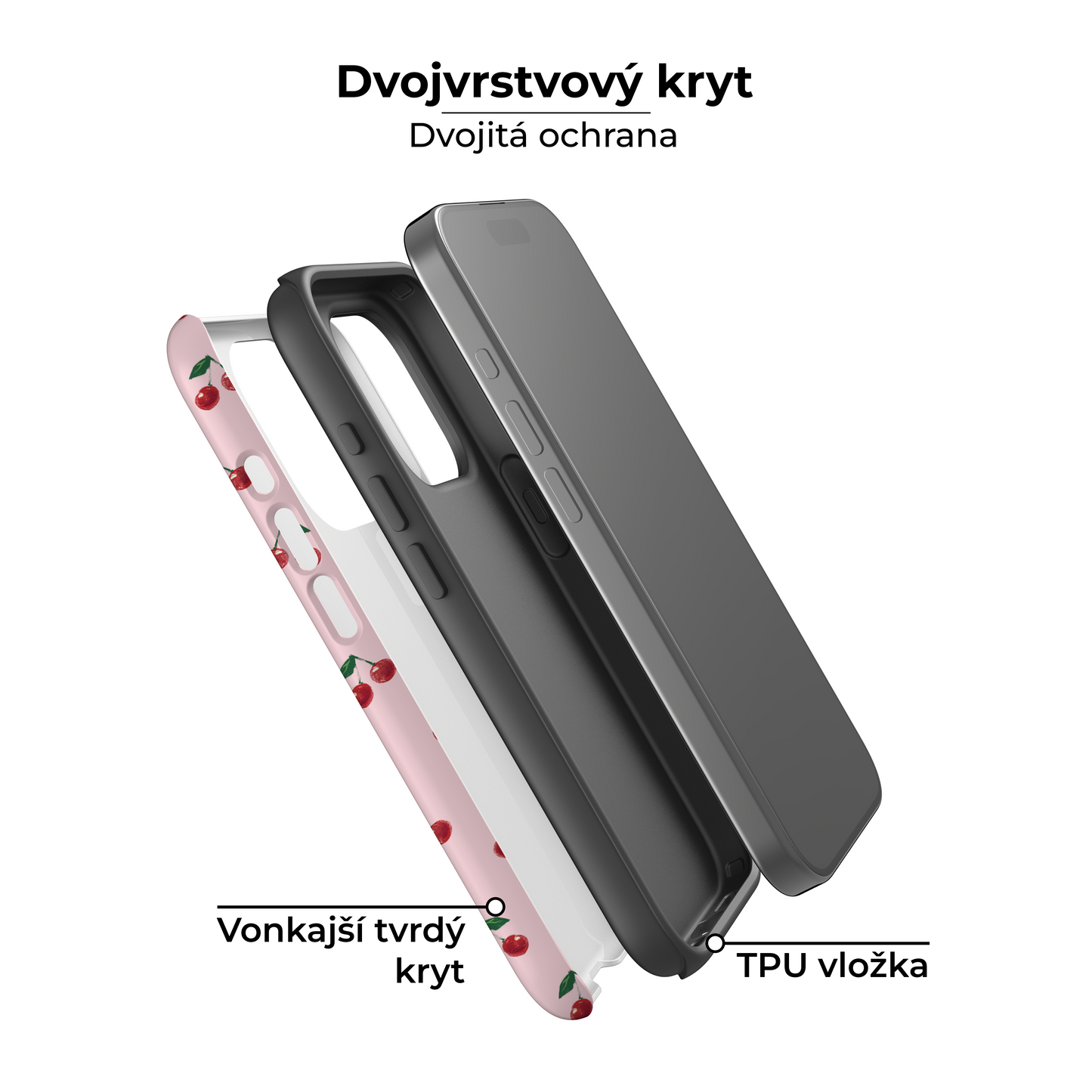 Kryt na iphone - Cherries