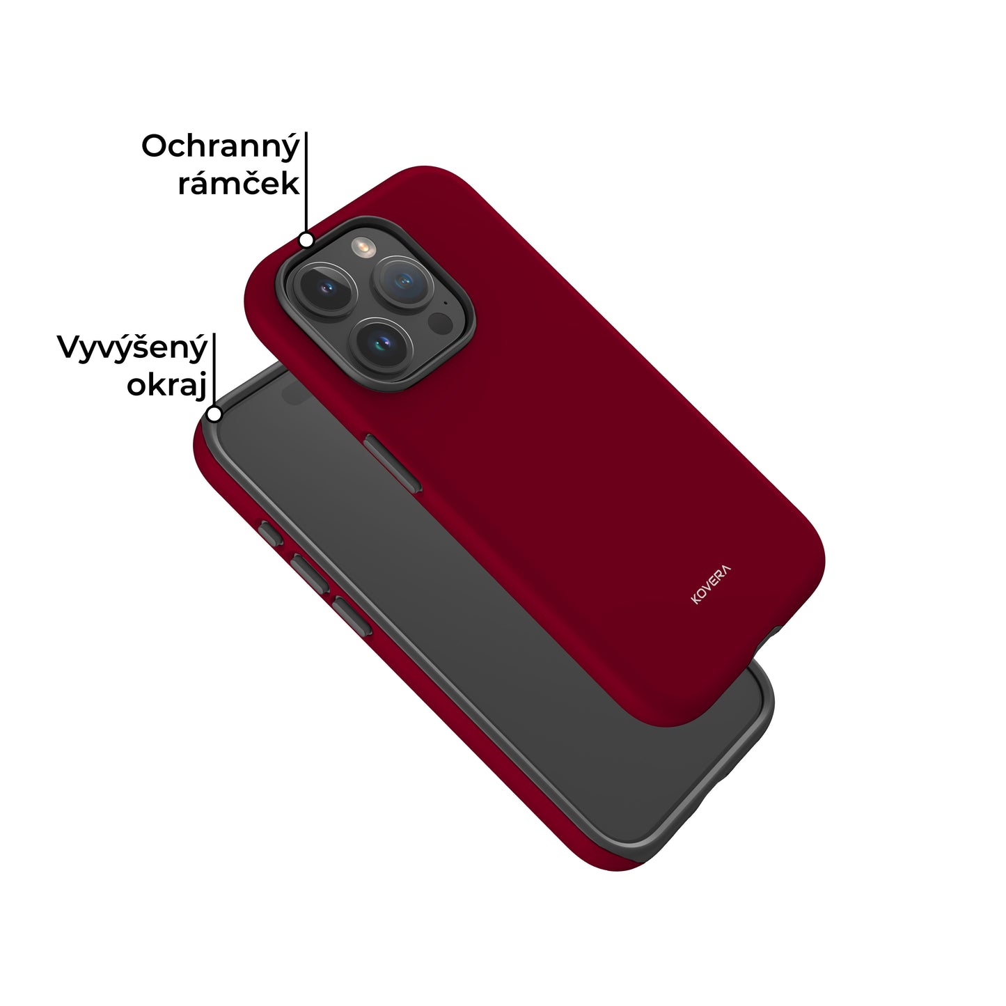Kryt na iphone - Burgundy