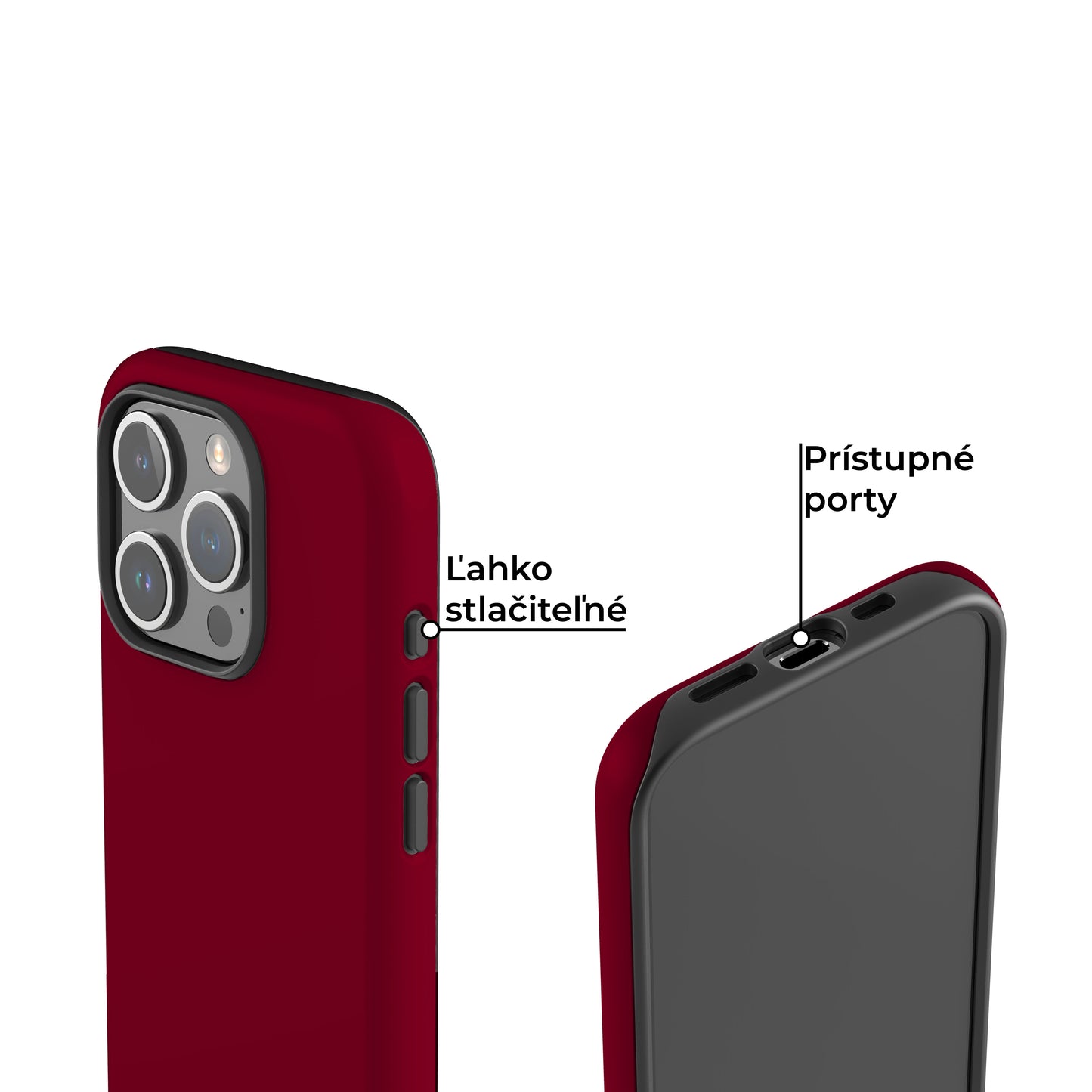 Kryt na iphone - Burgundy