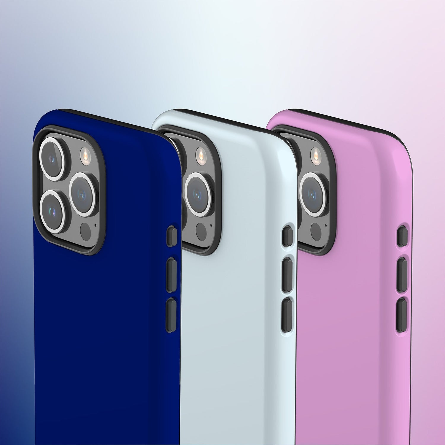 Titulná fotografia kolekcie jednofarebných ochranných krytov na mobil Kovera, zobrazenie jednoduchého dizajnu bez vzoru v moderných pastelových a sýtych farbách