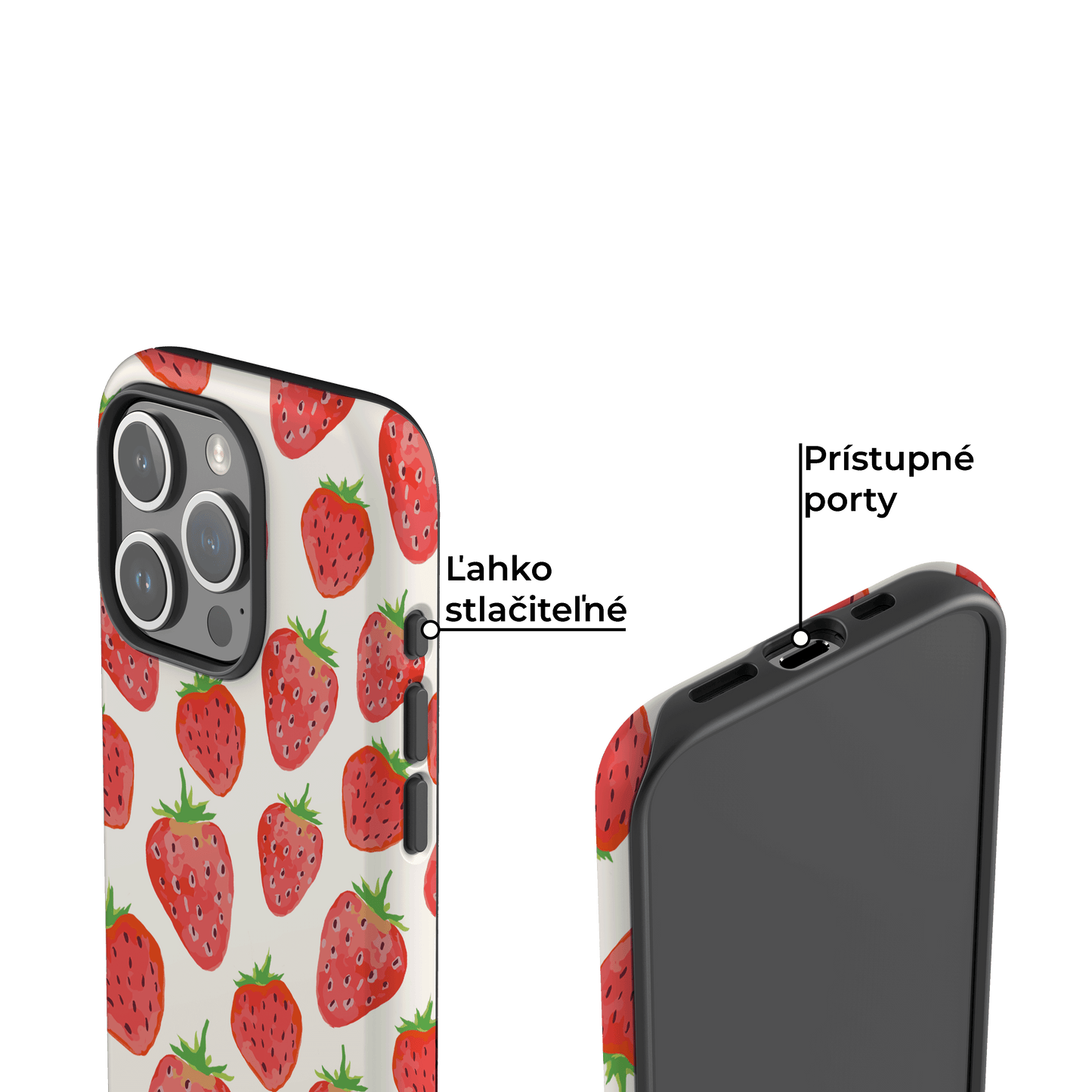 Kryt na iphone - Strawberries