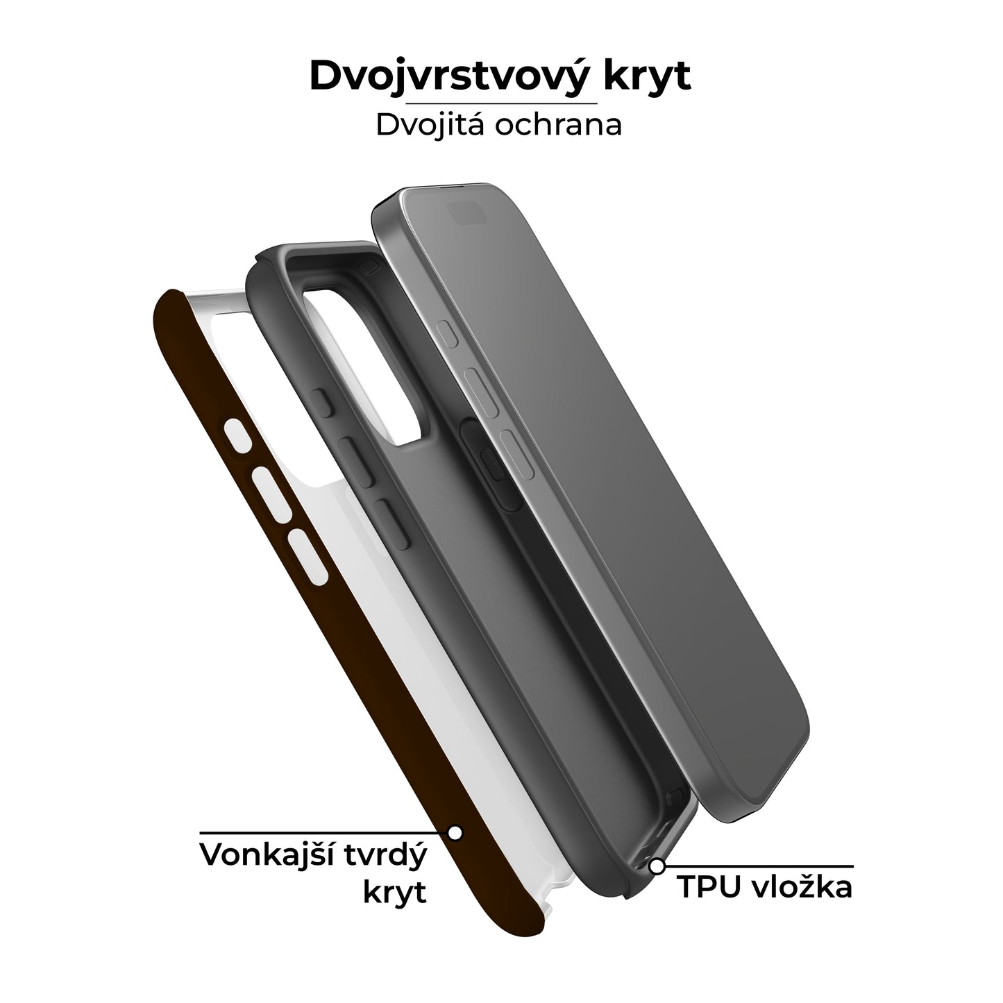 Kryt na iphone - Dark Chocolate