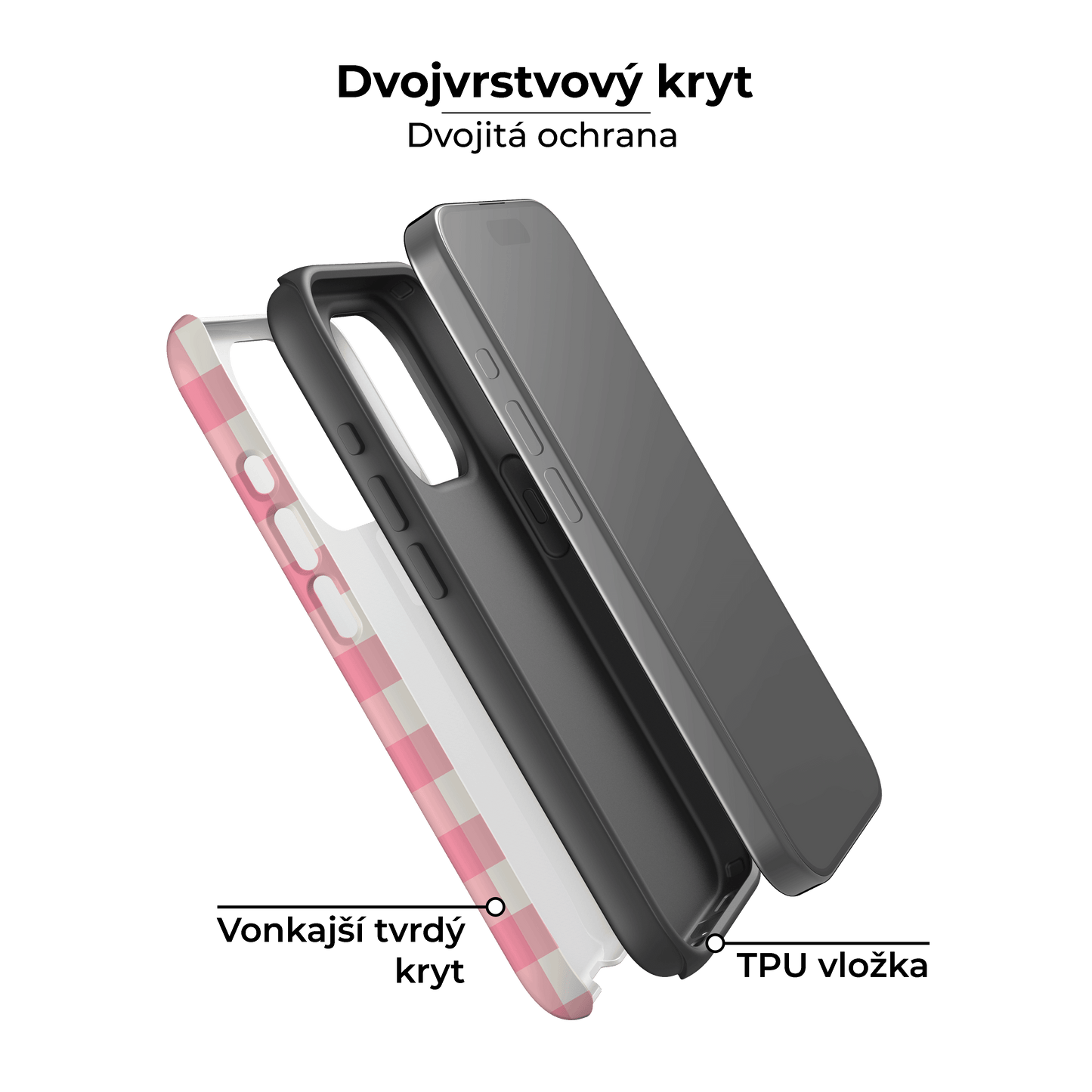 Kryt na iphone - Gingham